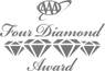 The image shows a logo with the text "Four Diamond Award" and a design featuring four diamond shapes.