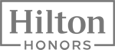 This image shows the Hilton Honors logo, featuring the text "Hilton" and "Honors" within a rectangular frame.