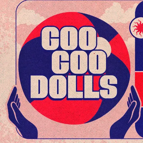 An illustrated poster shows two hands holding a globe with bold text reading &ldquo;GOOD GOOD DOLLS&rdquo; over a red-and-blue backdrop.